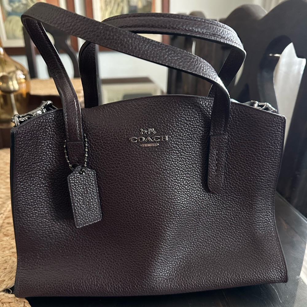 Coach Dark Brown Leather Handbag